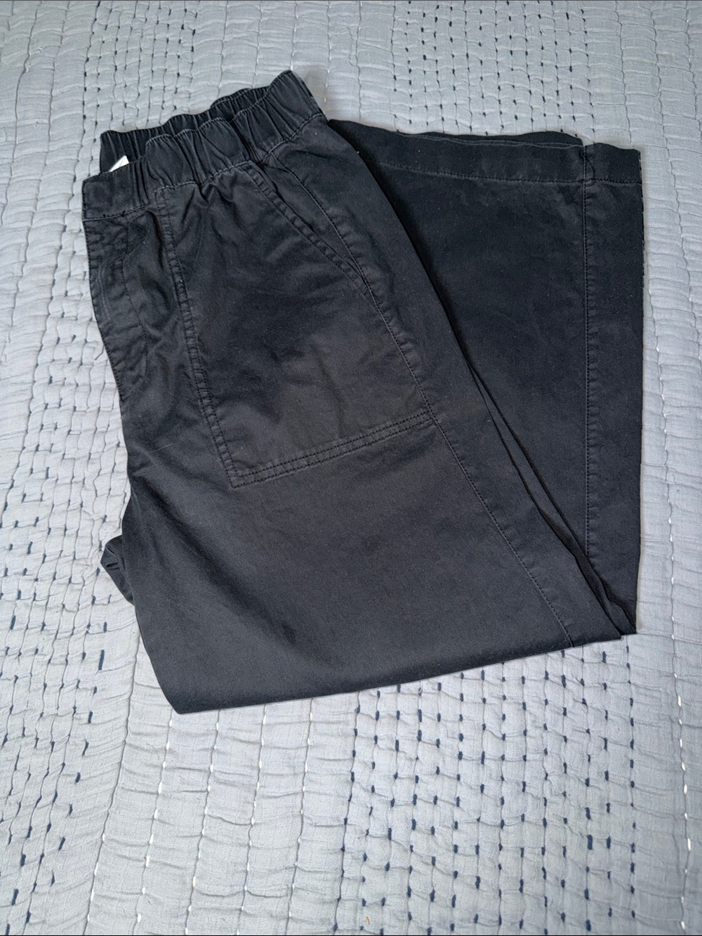 GAP Factory Easy Wide-Leg Black Women's Pants